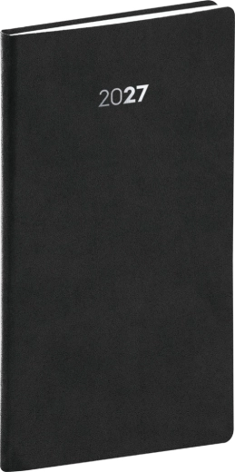 Notique vreckový diár Balakon 2027 čierny 9 × 15,5 cm
