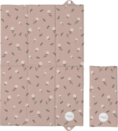 Ceba Baby cestovná prebaľovacia podložka Basic petite blossoms 60 × 40 cm