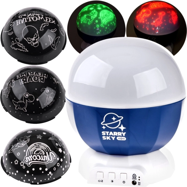 Projektor hviezdnej oblohy s motívmi Dinosaurov a Halloween