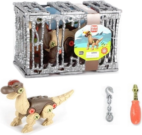 Stavebnica dinosaurus na skrutkovanie v klietke