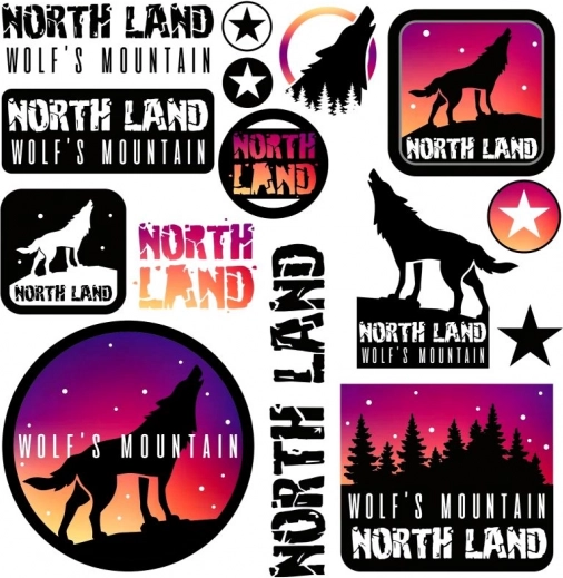 Nažehľovacie obrázky – vlky 15 × 21 cm