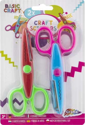 Detské bezpečnostné nožnice s guľatou špičkou – sada 2 ks