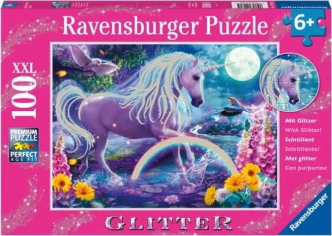 Ravensburger puzzle s trblietavým jednorožcom 100 dielikov