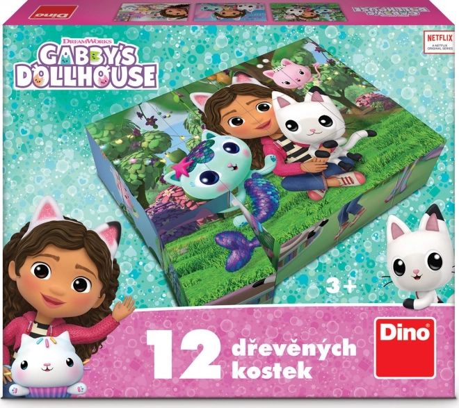 Drevené licenčné kocky Gábi – 12 kociek