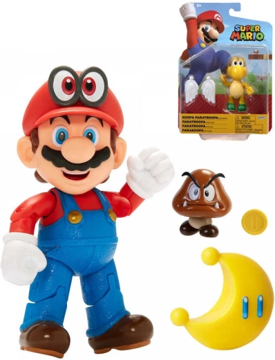 Nintendo Super Mario figúrka 10 cm s doplnkom - 1 kus