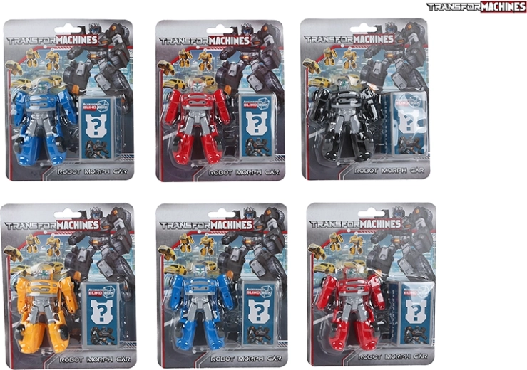 Transformujúci robot-auto 9,5 cm s doplnkami