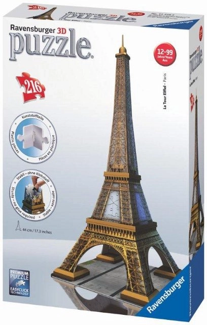 Ravensburger 3D puzzle Eiffelova veža