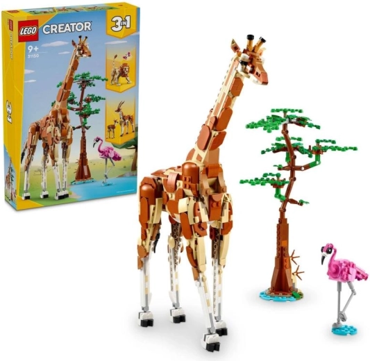LEGO Creator 3 v 1 safari zvieratá – žirafa, gazely a lev