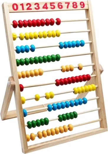 Drevené počítadlo so stojanom