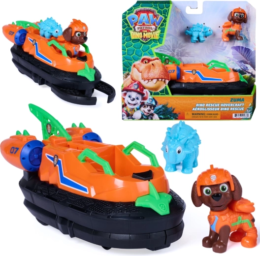 Spin Master Tlapková patrola Dino Rescue – vznášadlo Zuma s figúrkami (17,5 cm)