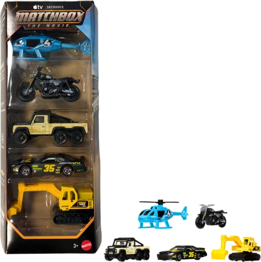 Mattel Matchbox The Movie sada 5 vozidiel inšpirovaných filmom