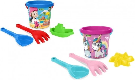 Súprava na piesok 4 ks v sieťke pre deti 12m+ Wader