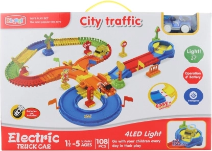 Svetelná dráha s autíčkom na batérie