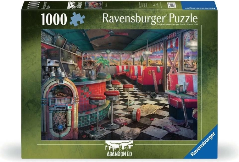 Ravensburger puzzle Opustené miesta: chátrajúce bistro 1000 dielikov