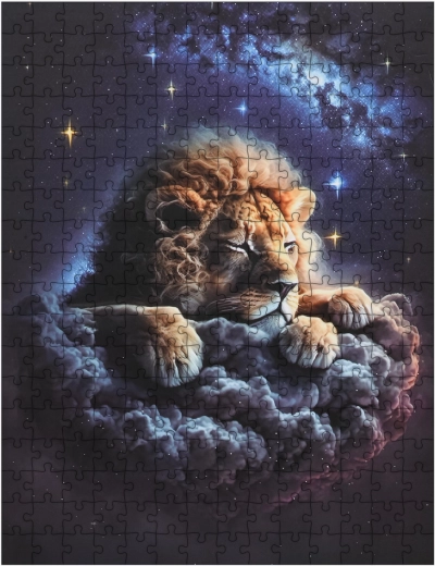 Detské puzzle lev v oblakoch, 300 dielikov