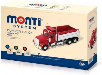 Stavebnica Monti System MS 44 Dumper Truck Western Star 1:48 v krabici 22x15x6 cm