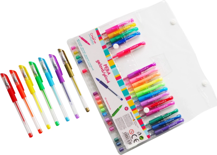 Gélové perá CreaFun 24 farieb SPARKYS