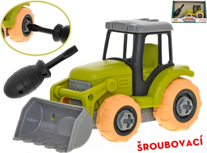 Skrutkovací traktor 14 cm s voľnobežným chodom