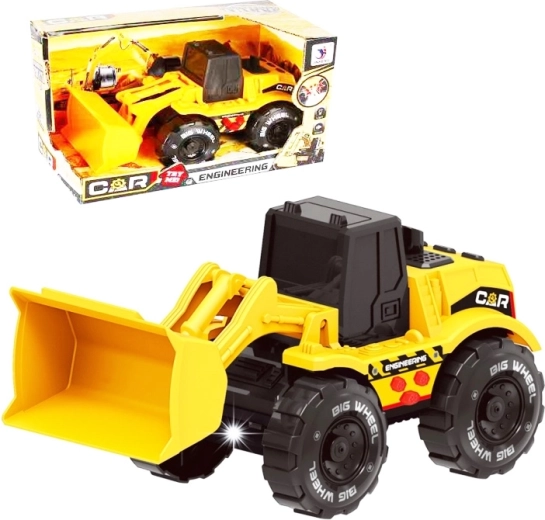 buldozér na zotrvačník so svetlami a zvukmi