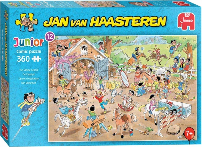 JUMBO puzzle Jan van Haasteren Junior: jazdecká škola, 360 dielikov