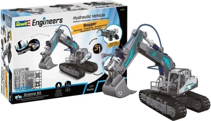 Revell hydraulická stavebnica bagra 3 v 1