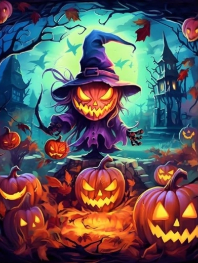 Diamantové maľovanie Strašiak 30 × 40 cm