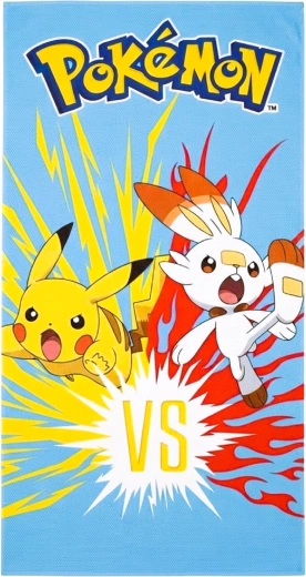 Rýchloschnúci uterák Pokémon Pikachu a Scorbunny