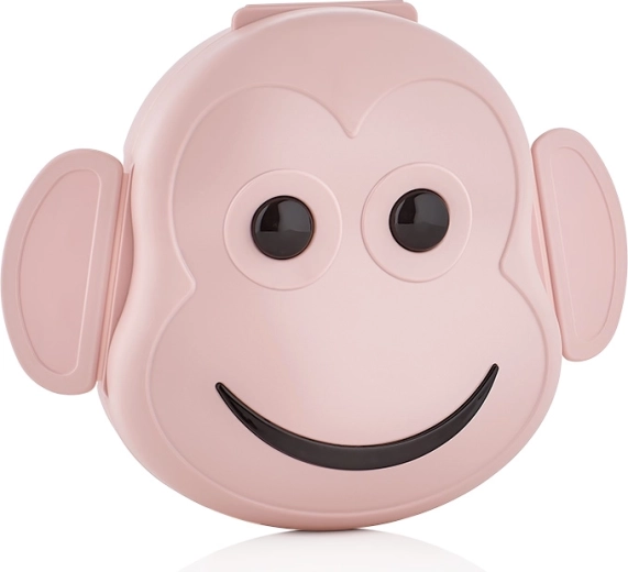 Plastový desiatový box s motívom opičky 15,5 × 18 × 9 cm