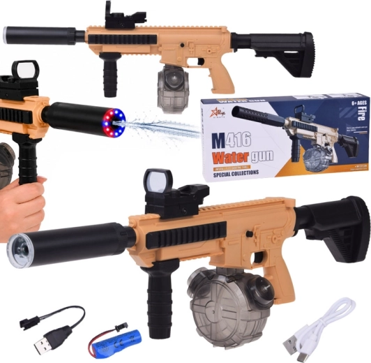 Elektrická vodná pištoľ M416 s LED osvetlením