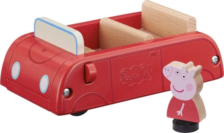 Prasiatko Peppa drevené auto