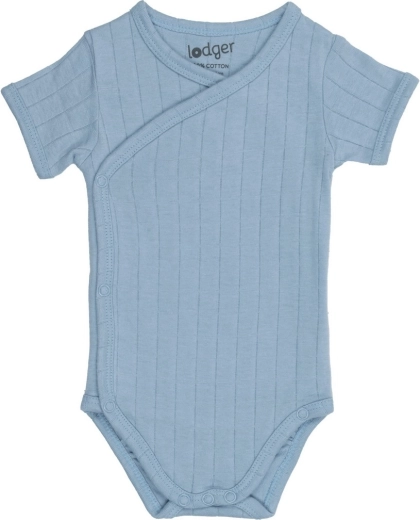 Lodger dojčenské body s krátkym rukávom solid blue fogg - 1 kus