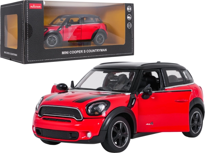 Kovový model MINI Countryman 1:24 červený RASTAR