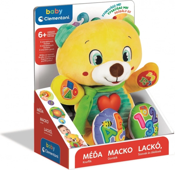 Interaktívny plyšový medvedík Gombík BABY CLEMENTONI CZ/SK/HU