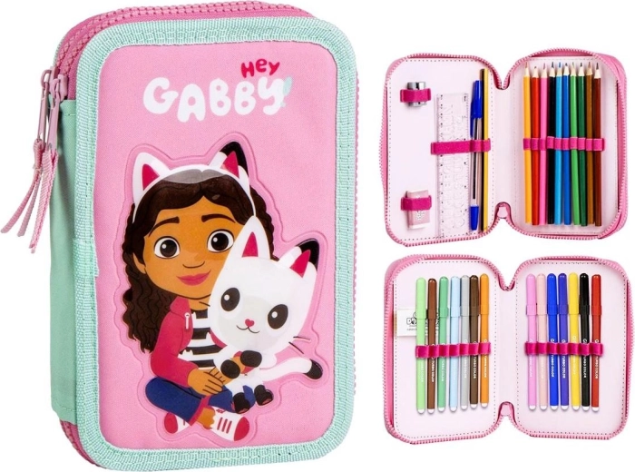 Vybavený trojposchodový peračník Gabby’s dollhouse - 1 kus