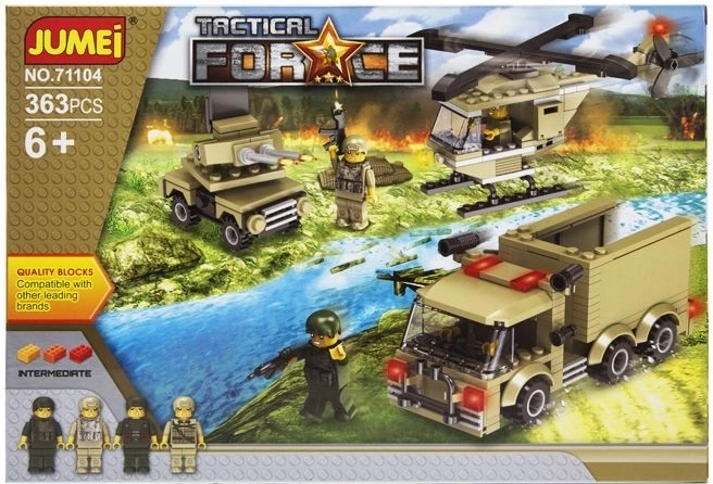Stavebnica Jumei Tactical Force – taktické jednotky 363 dielikov - 1 kus