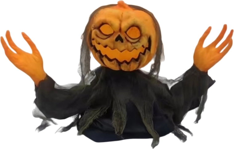 Halloweenska dekorácia pani tekvice 89 cm