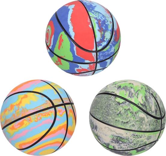 Dúhová basketbalová lopta 9 cm – 1 kus