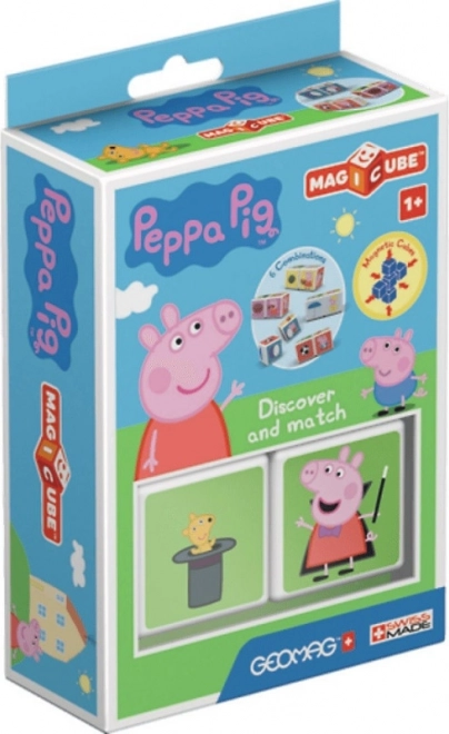 Magnetické kocky Magicube Prasiatko Peppa - Objavuj a pridaj sa