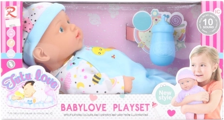 Bábätko 30 cm so zvukmi a doplnkami