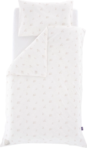 Träumeland jersey posteľná bielizeň HopHop Bunny Beige 100 × 135 cm + 40 × 60 cm