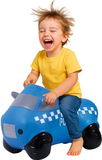 HoppyDoo skákacie autíčko policajné - 1 kus