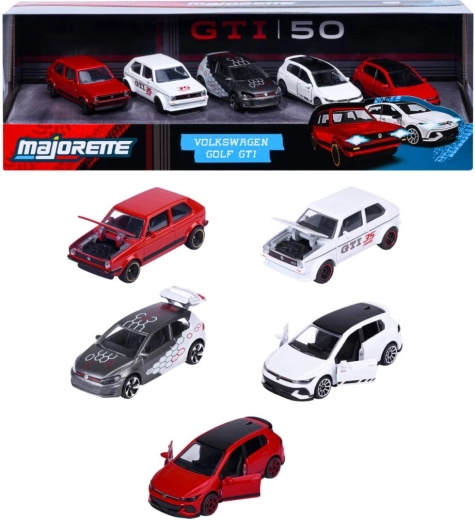 Darčeková súprava kovových modelov Volkswagen Golf GTI, 5 ks