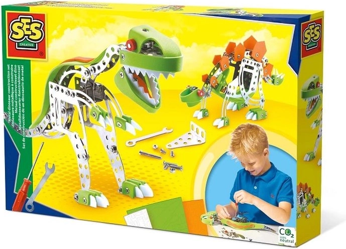 SES Creative kovová stavebnica dinosaurov