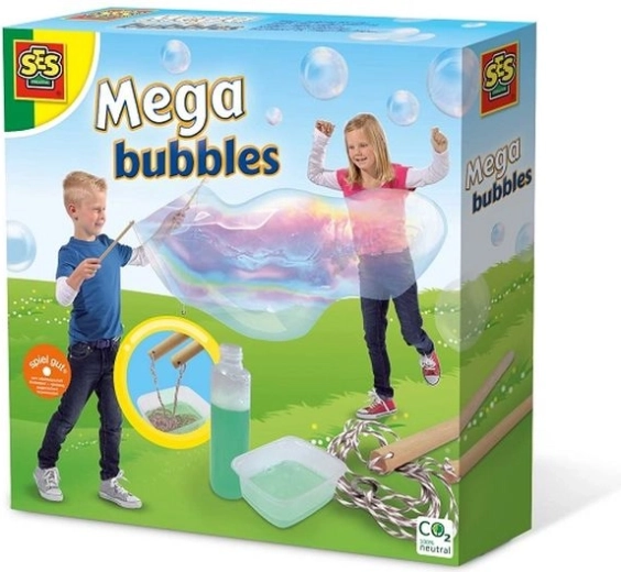 SES mega bubliny – sada na obrie mydlové bubliny
