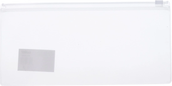 Transparentný obal so zipsom 23x11 cm