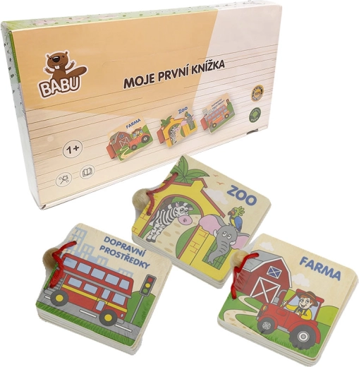 Babu drevená knižka pre najmenších (3 motívy)