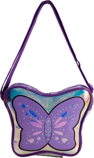 Detská taška cez rameno s motívom motýľov 24 cm