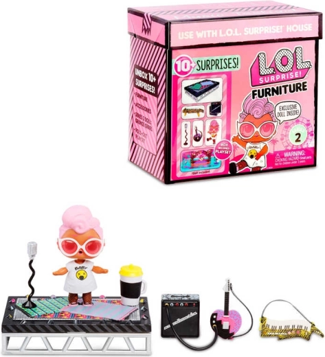 L.O.L. Surprise! Furniture hudobný festival set s bábikou a doplnkami - 1 kus