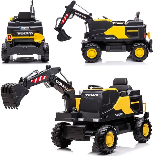 Detský elektrický bager Volvo s pohyblivým ramenom a lyžicou – Volvo