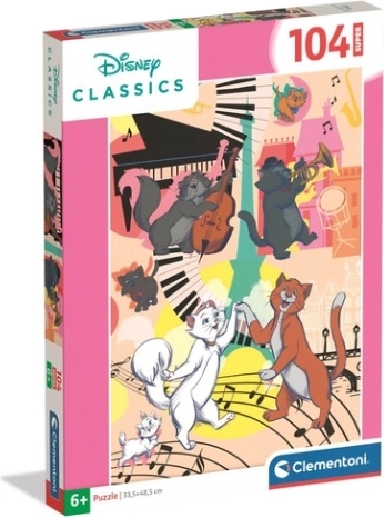 Clementoni puzzle Super Aristocats 104 dielikov